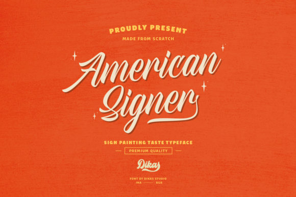 American Signer: The Modern Script Font for Bold Branding
