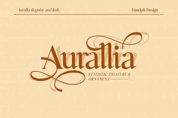 Aurallia: A Refined Serif Font for Makers