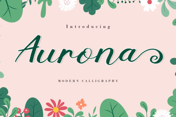 Aurona: A Natural Script Handwritten Font for Web Design