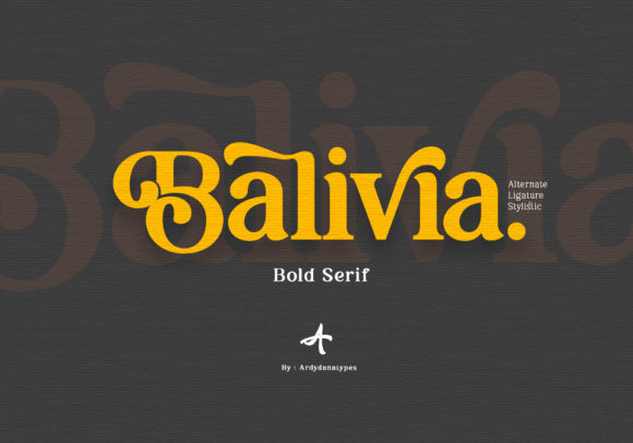 Balivia: A Bold Serif Font for Editorial Design