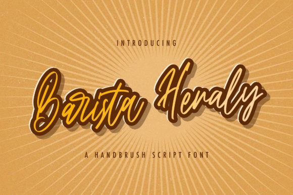 Barista Heraly: An Elegant Script Handwritten Font for Editors