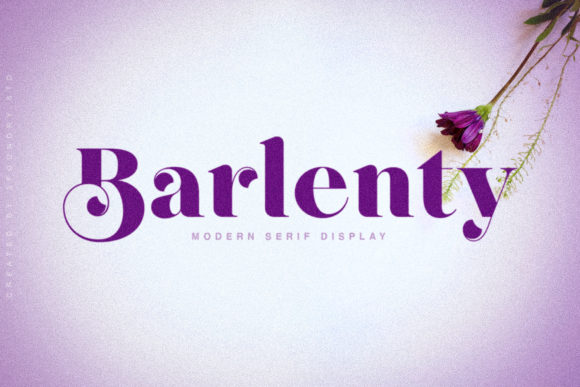 Barlenty: A Modern Serif Font for Digital Brands