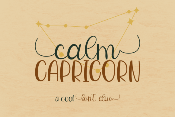 Calm Capricorn Duo: A Premium Script Font for Web Design