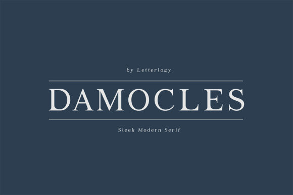 Damocles: A Modern Serif Font for Bold Branding