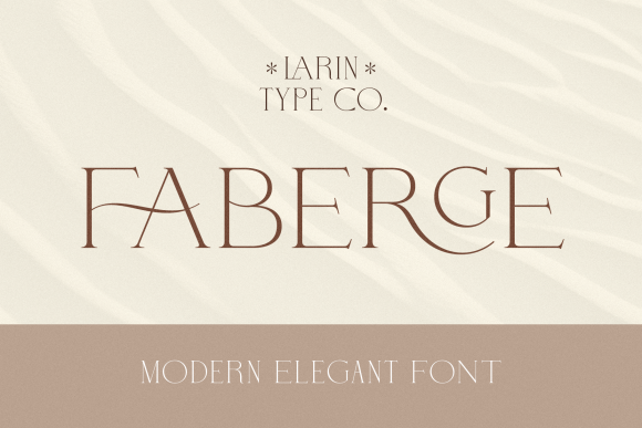 Faberge: A Modern Serif Font for Elegant Designs