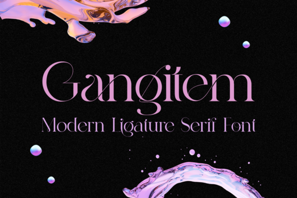 Gangitem: A Distinct Serif Font for Brand Campaigns