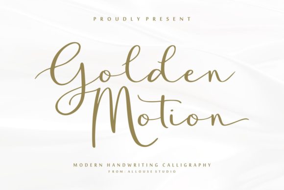 Golden Motion: A Luxury Script Font for Campaigns