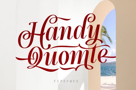 Handy Quomte: A Delicate Script for Elegant Editorial Design