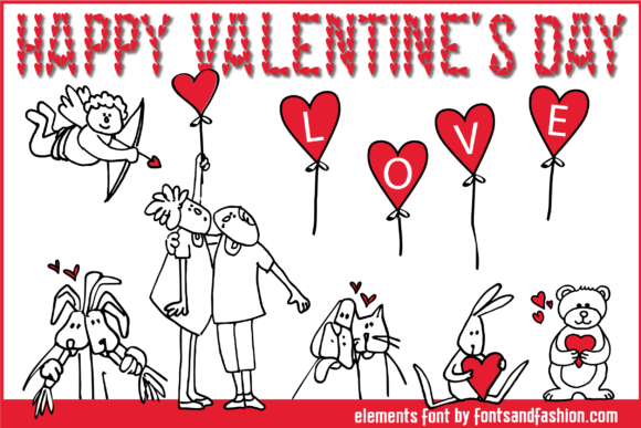 Happy Valentines Day: A Romantic Dingbats Font Review