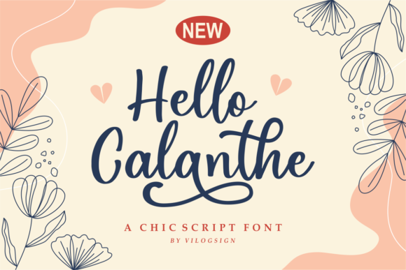 Hello Calanthe: A Chic Handwritten Font Review
