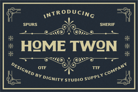 Home Twon: A Bold Serif Font for Web Design