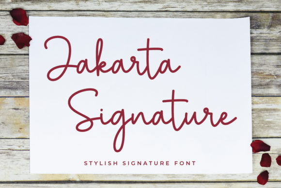 Jakarta Signature: A Sweet Cursive Handwritten Font