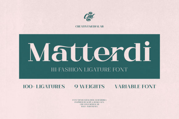 Matterdi: A Chic Serif Font for Digital Design