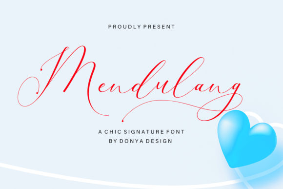 Mendulang: A Luxury Handwritten Font for Editorial Design