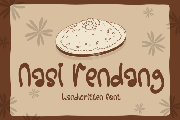 Nasi Rendang: A Whimsical Handwritten Font for Makers
