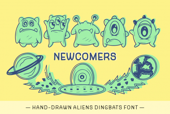 Newcomers: A Fun Alien Font for Branding
