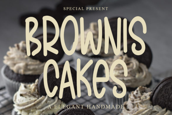 Reviewing Brownis Cakes: A Joyful Script Handwritten Font