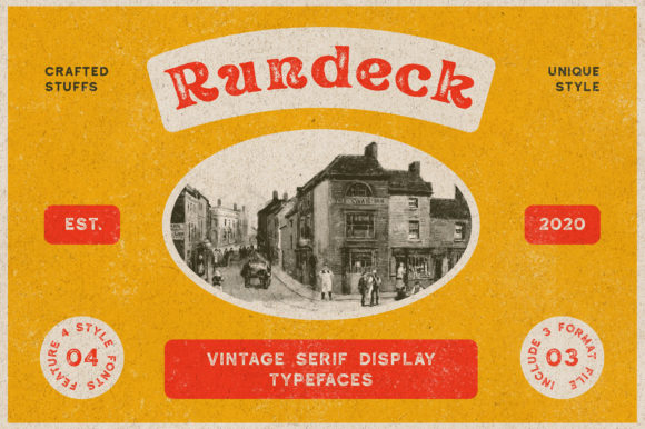 Rundeck: A Vintage Serif Font for Retro Branding